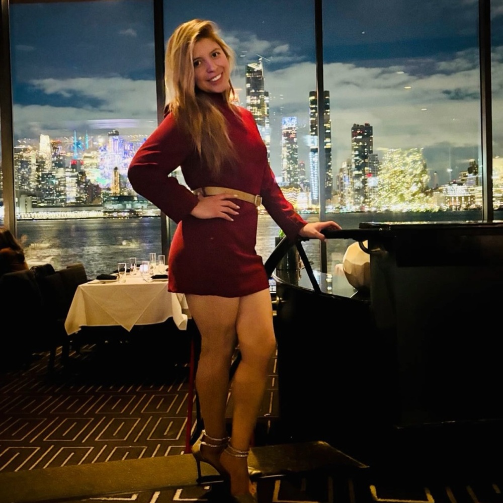 Elegant Burgundy Dress